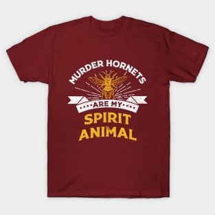 "Hornets Are My Spirit Animal" Vintage Funny Hornet Design T-Shirt